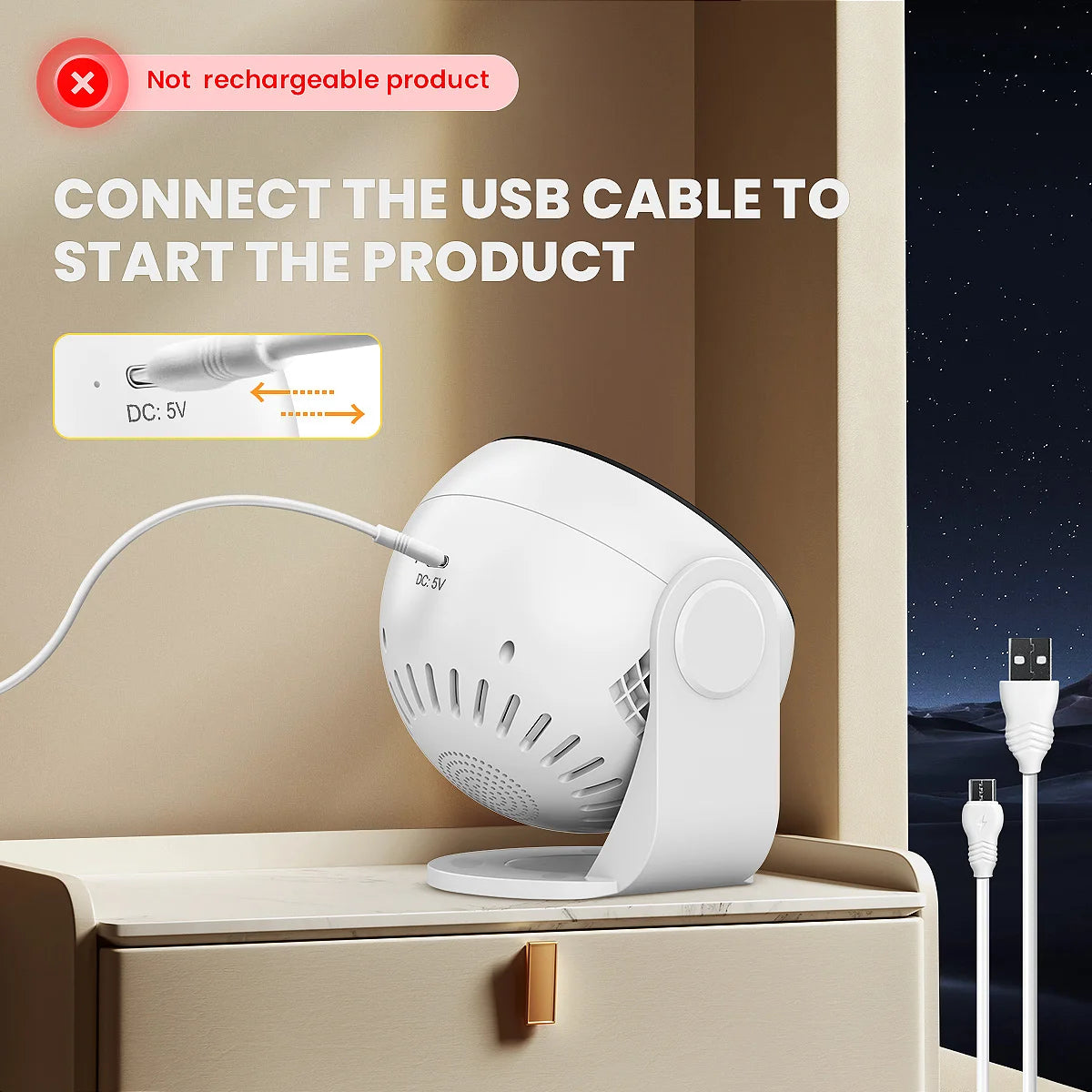 Galaxy Starry Projector Pro Version Larger LED Light,