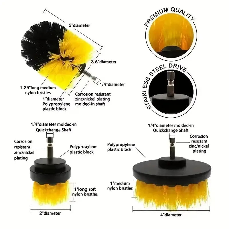 Cleaning brush, electric drill brush. Oeny Electric Drill Cleaning Brush