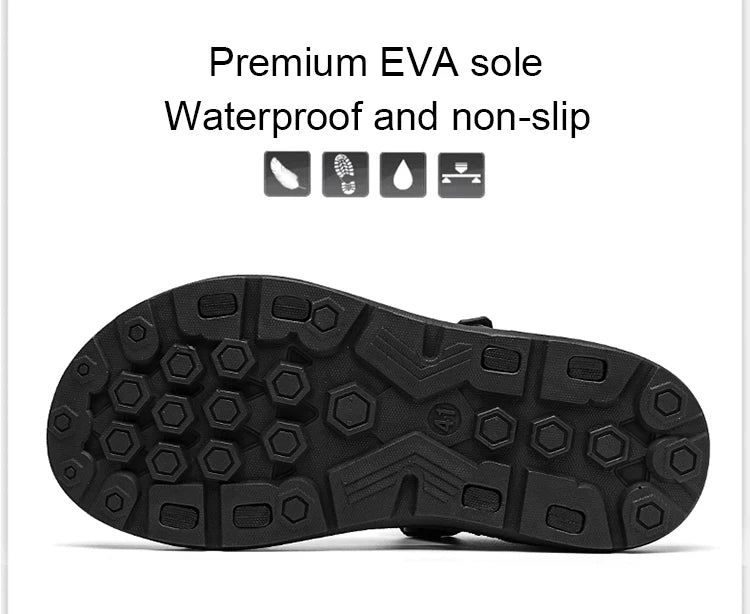 Men’s Casual Hook-&-Loop Sandals