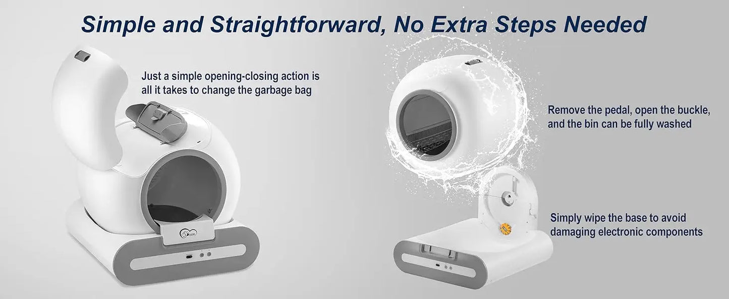 Smart Automatic Self-Cleaning Cat Litter Box