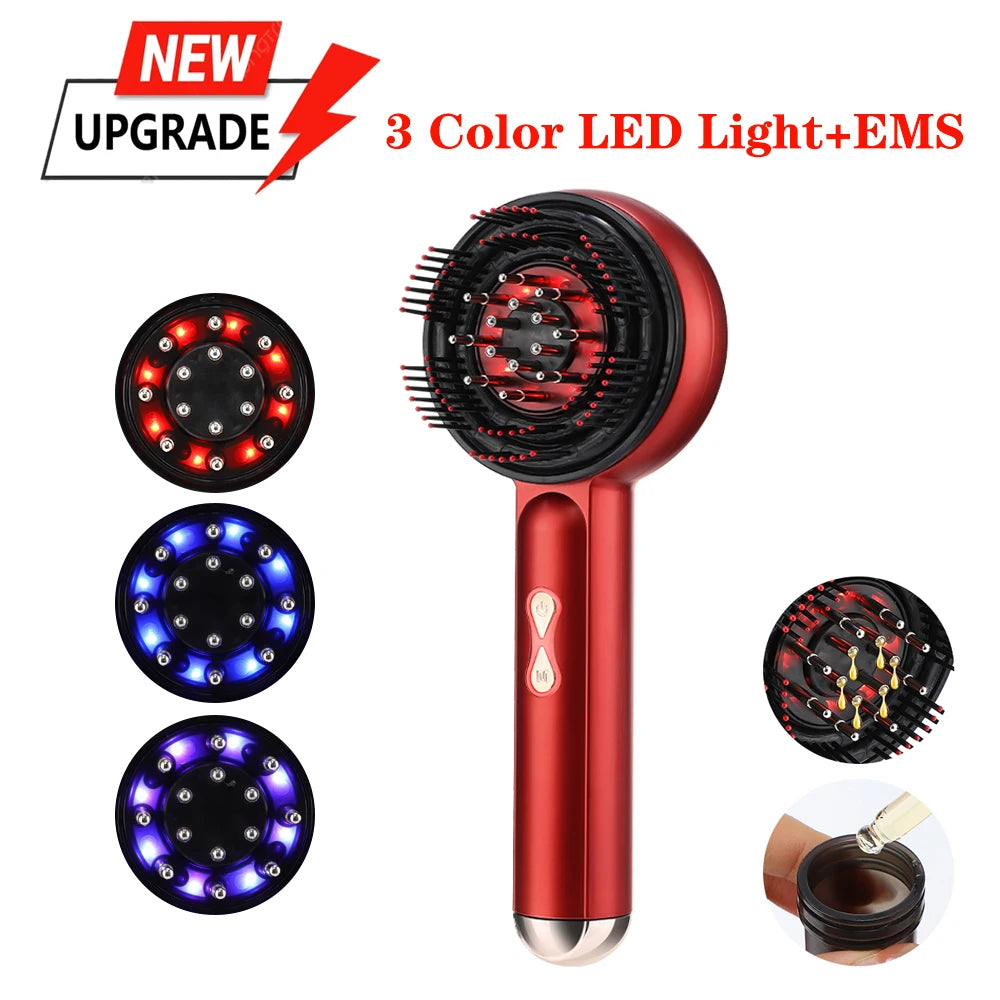 Electric Massage Comb Portable Red Light Laser Comb for Hair Follicle Hair Follicles
