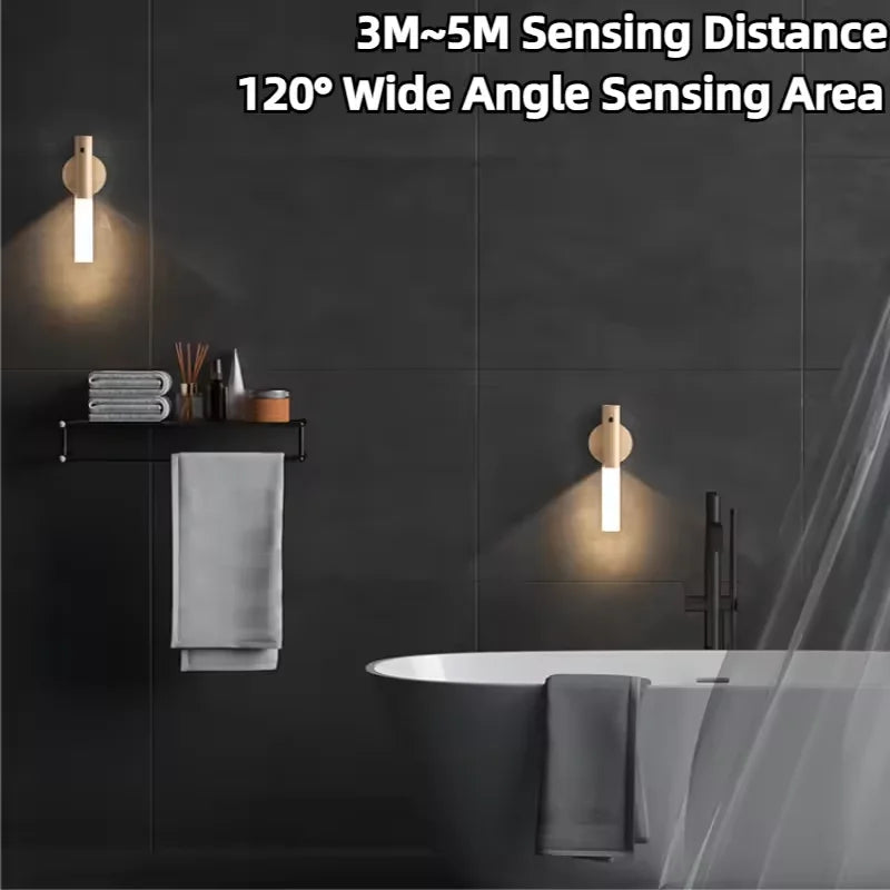Night Light Magnetic Wall Lamp Kitchen Cabinet Closet Light Home Staircase Bedroom