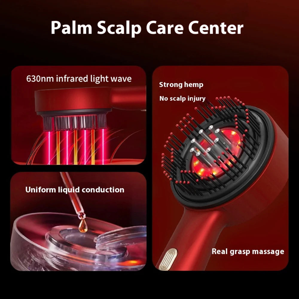 Electric Massage Comb Portable Red Light Laser Comb for Hair Follicle Hair Follicles
