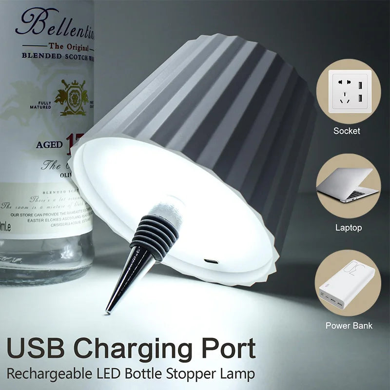 Wireless Bottle Table Lamp