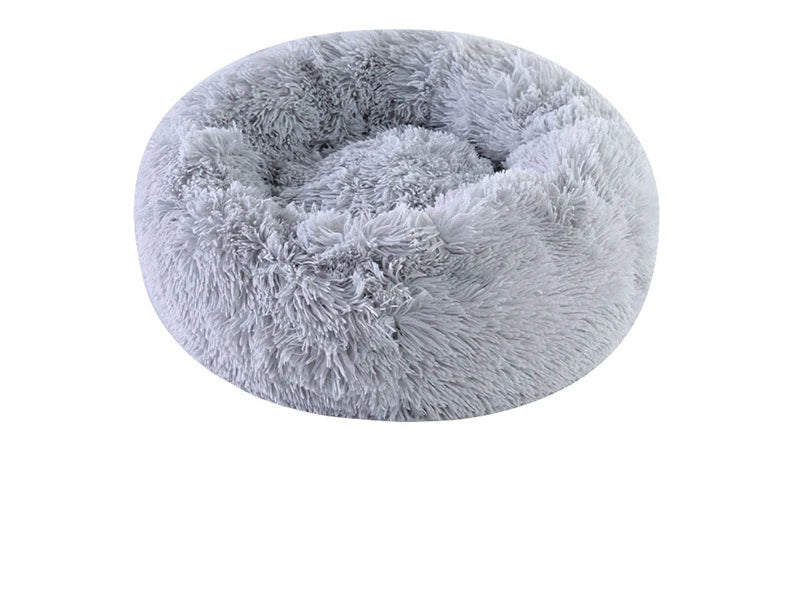 Plush Winter Pet Nest – Warm, Round, Detachable & Washable Bed for Cats and Dogs, Cozy Home Décor for All Seasons