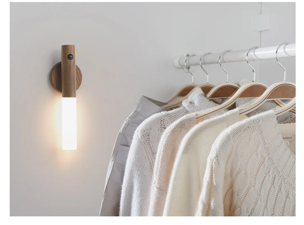 Night Light Magnetic Wall Lamp Kitchen Cabinet Closet Light Home Staircase Bedroom