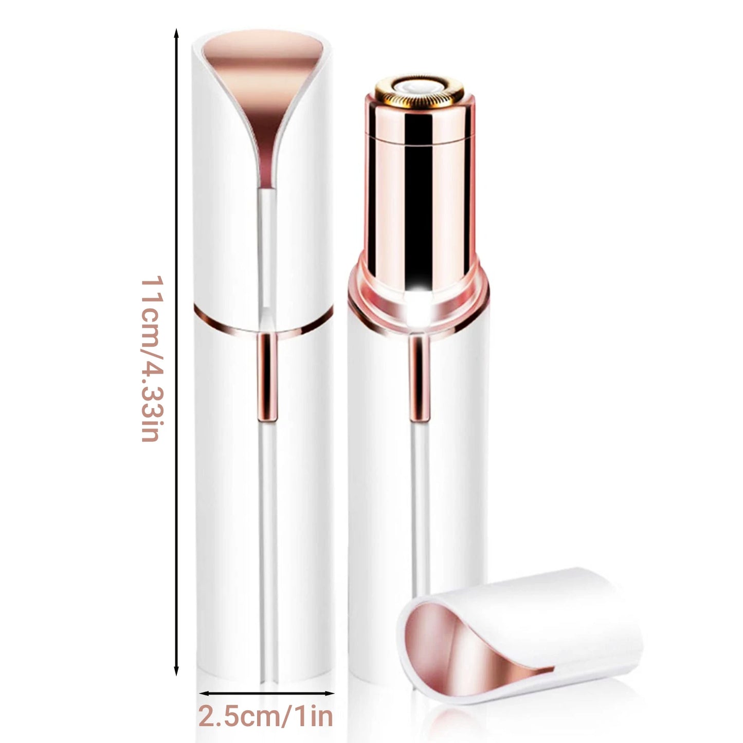 Portable Lipstick-Style Electric Hair Remover for Women