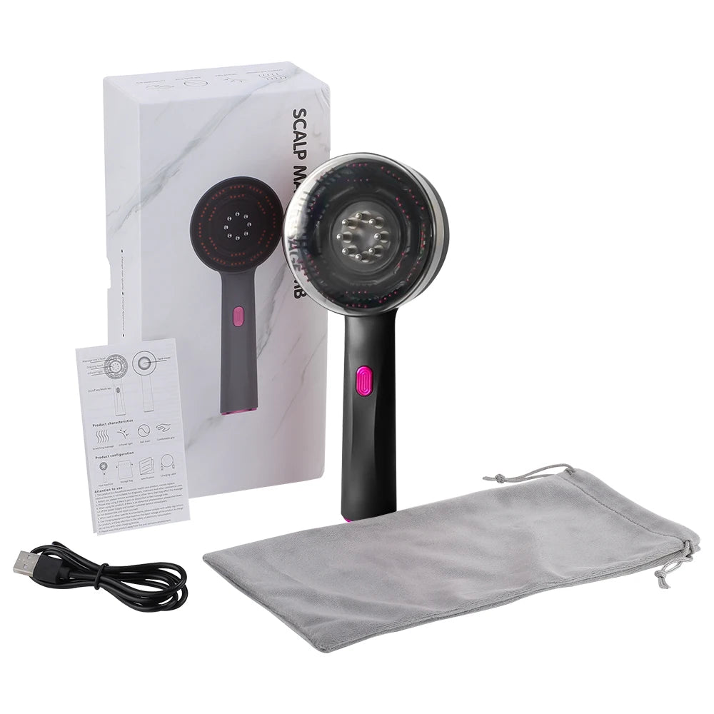 Electric Massage Comb Portable Red Light Laser Comb for Hair Follicle Hair Follicles