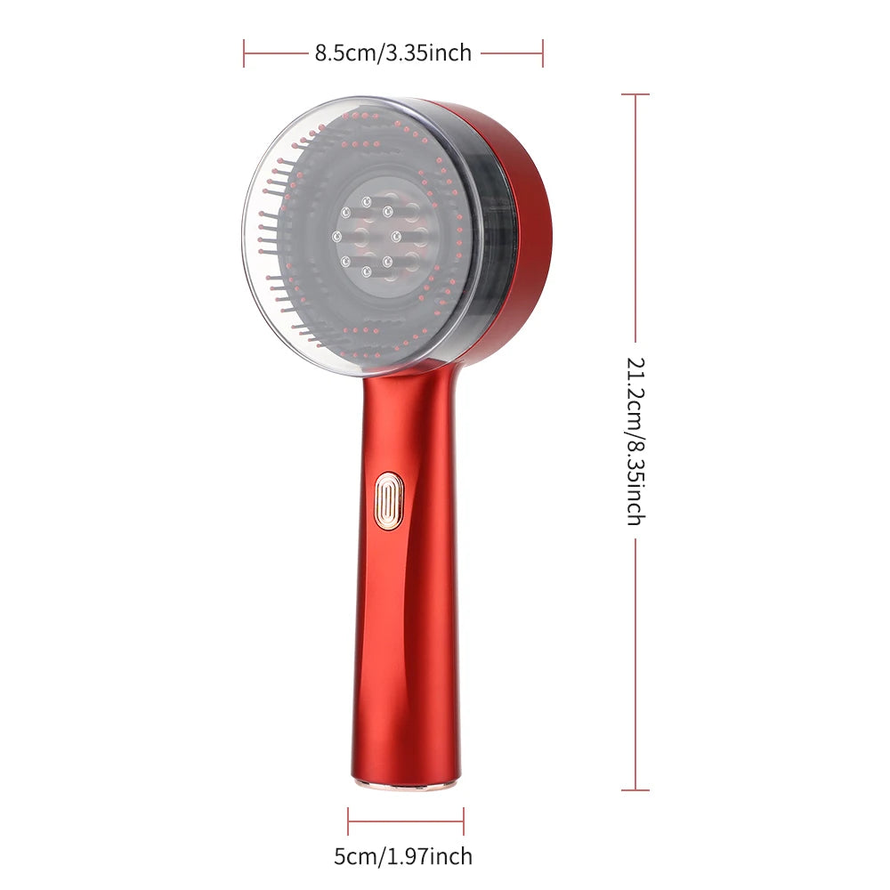 Electric Massage Comb Portable Red Light Laser Comb for Hair Follicle Hair Follicles