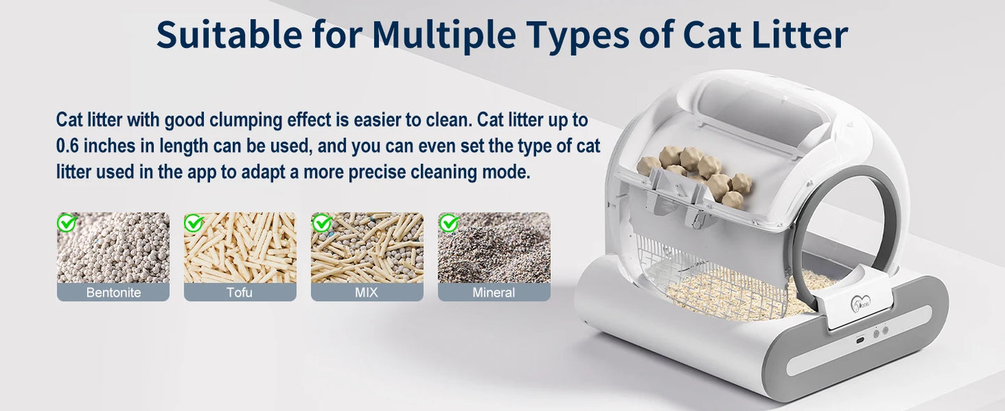 Smart Automatic Self-Cleaning Cat Litter Box