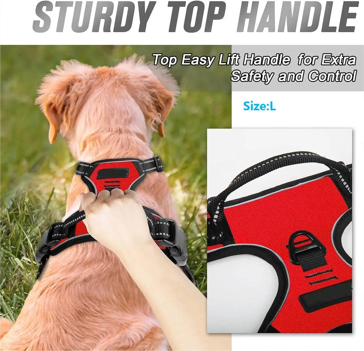 No-Pull Dog Harness with Front Clip