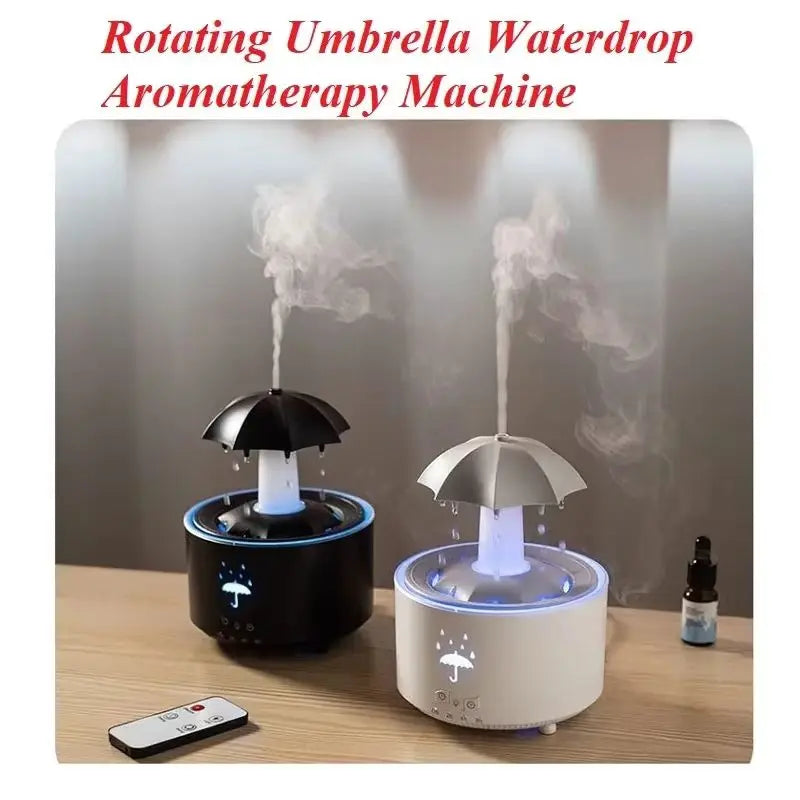Creative Umbrella Water Drop Air Humidifier with Colorful Light