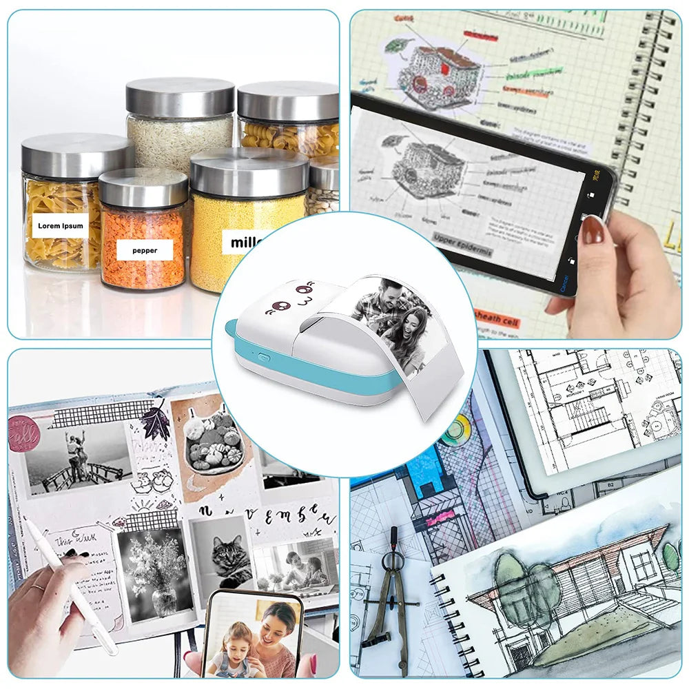 Mini Printer Portable Bluetooth Wireless Smart