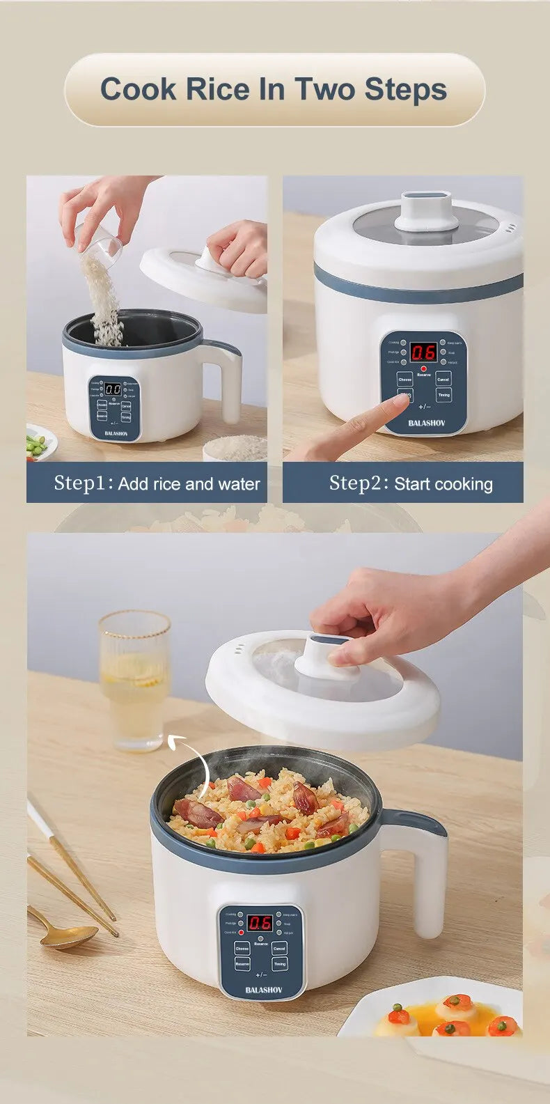 Electric Multi-Layer Rice Cooker