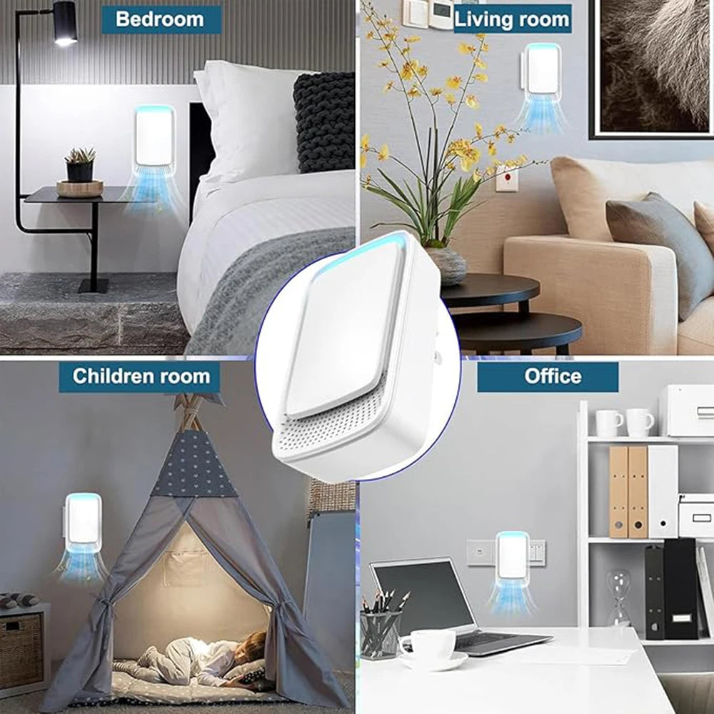 🌿 Mini Negative Ion Air Purifier – Ultra-Quiet, Chemical-Free, and Portable