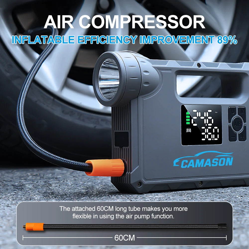 Car Jump Starter Air Pump 12000-18000mAh Power Bank