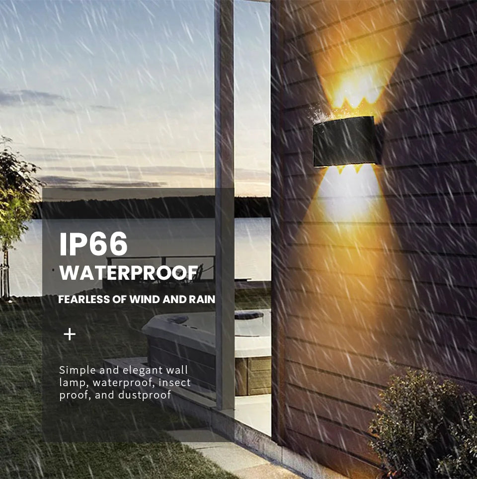 High-Brightness Waterproof LED Wall Light