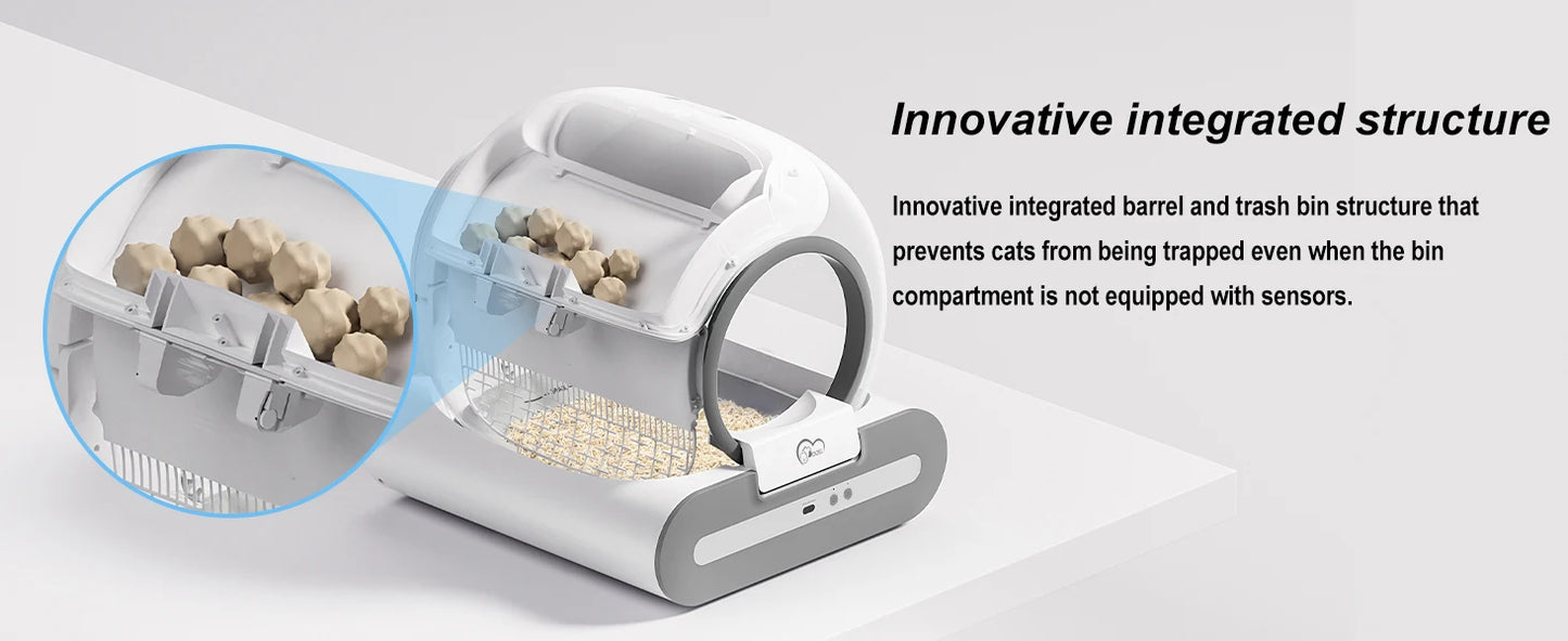 Smart Automatic Self-Cleaning Cat Litter Box