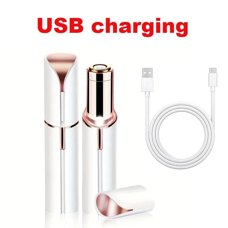 Portable Lipstick-Style Electric Hair Remover for Women