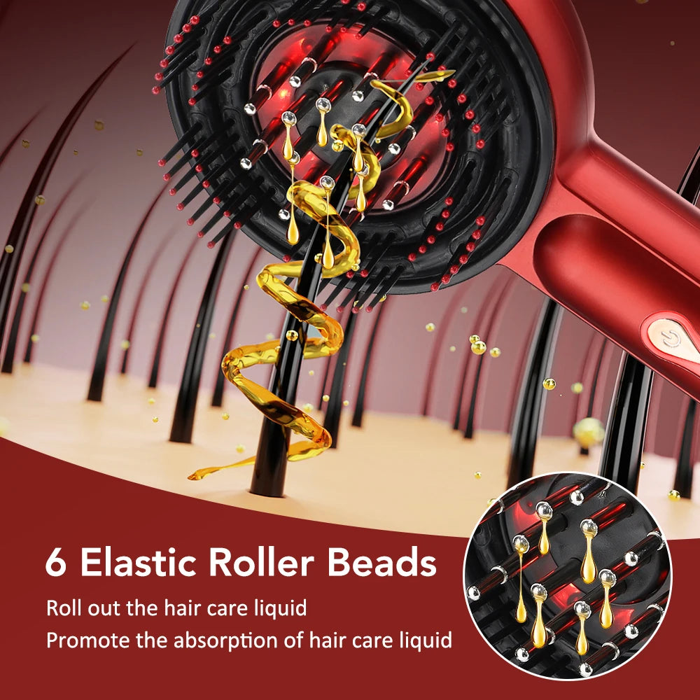 Electric Massage Comb Portable Red Light Laser Comb for Hair Follicle Hair Follicles