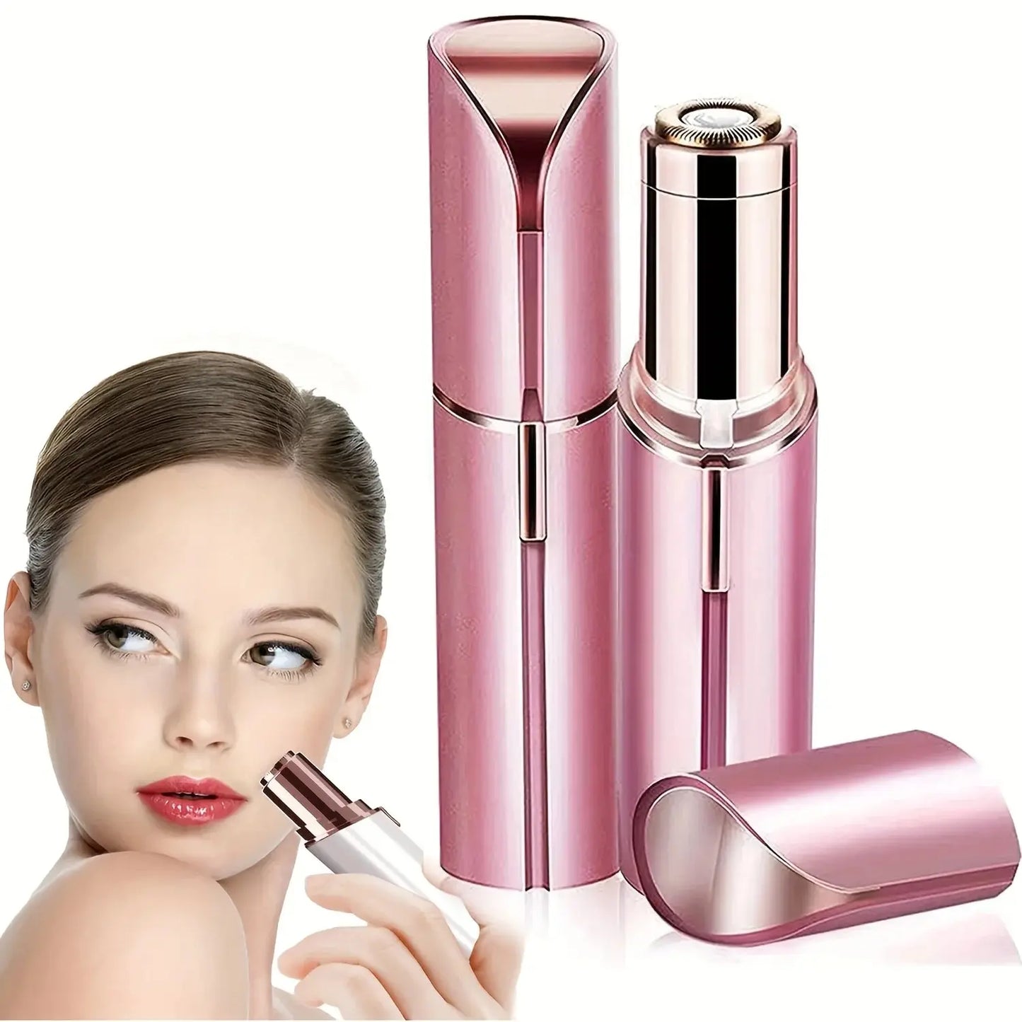 Portable Lipstick-Style Electric Hair Remover for Women