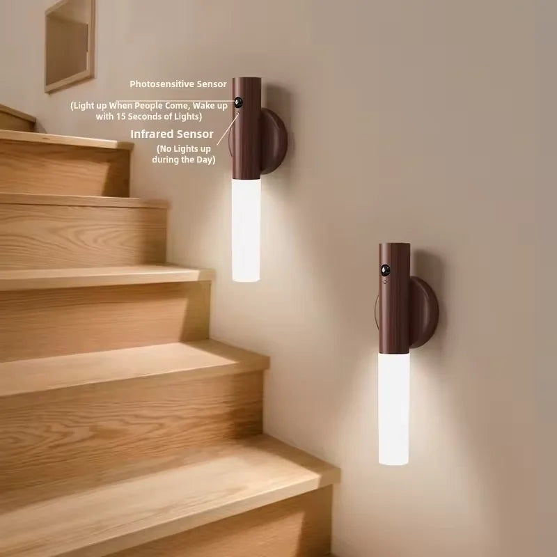 Night Light Magnetic Wall Lamp Kitchen Cabinet Closet Light Home Staircase Bedroom