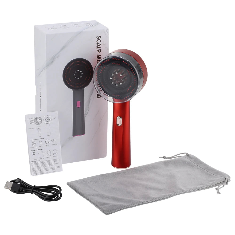 Electric Massage Comb Portable Red Light Laser Comb for Hair Follicle Hair Follicles