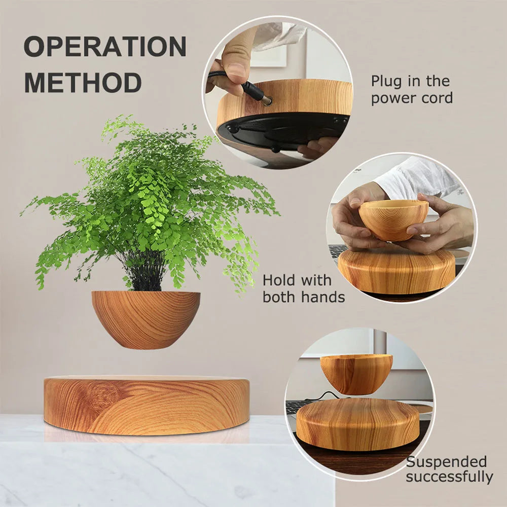 Magnetic Levitating Air Bonsai Pot