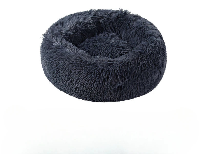 Plush Winter Pet Nest – Warm, Round, Detachable & Washable Bed for Cats and Dogs, Cozy Home Décor for All Seasons