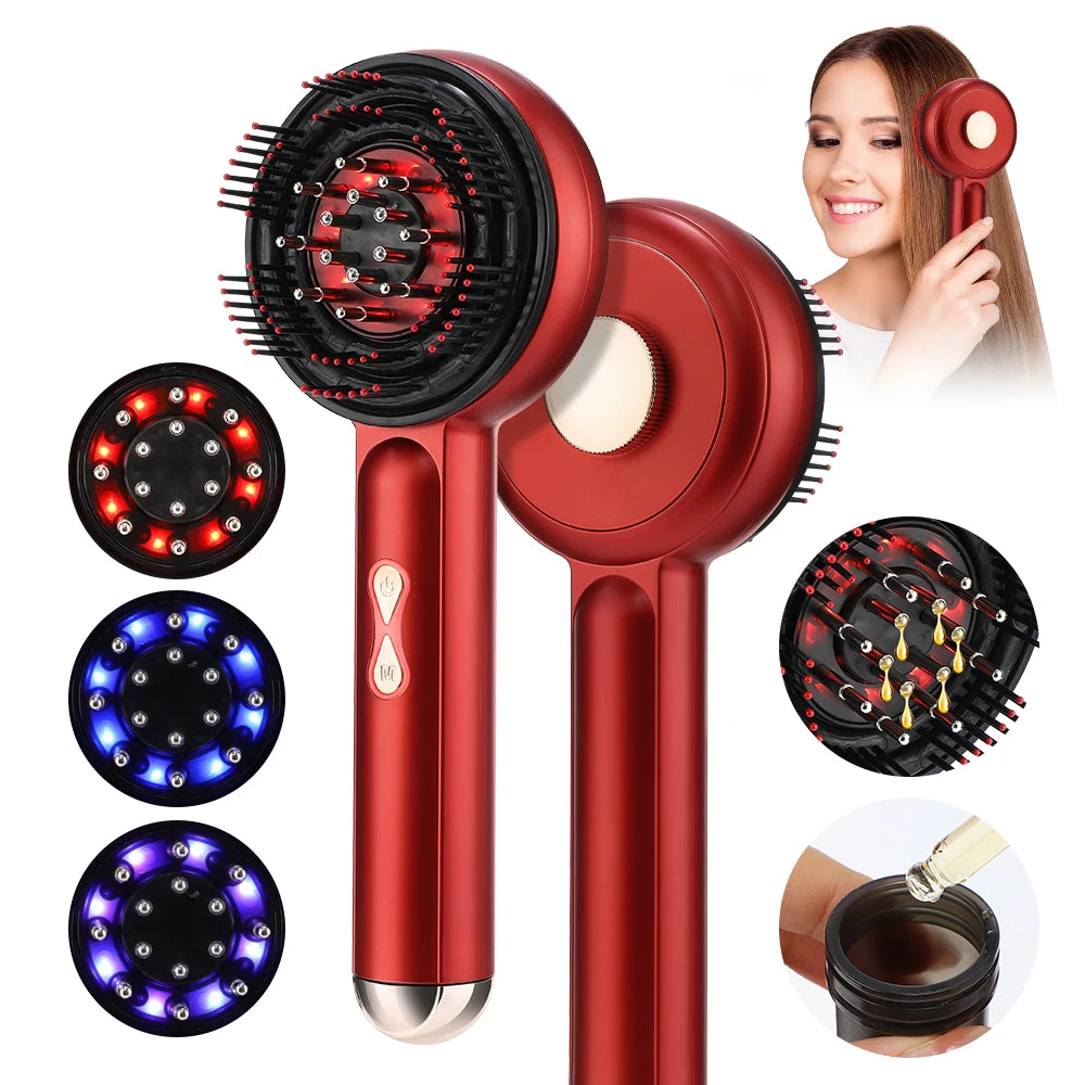 Electric Massage Comb Portable Red Light Laser Comb for Hair Follicle Hair Follicles