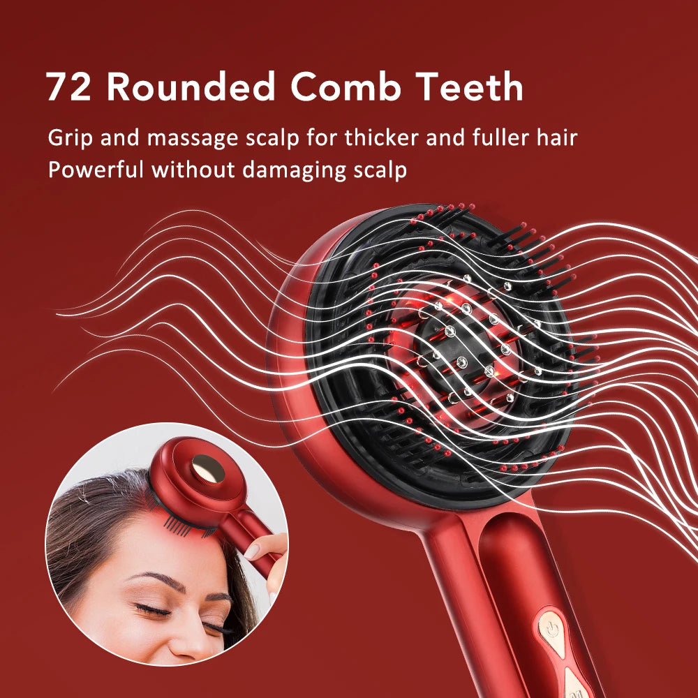 Electric Massage Comb Portable Red Light Laser Comb for Hair Follicle Hair Follicles