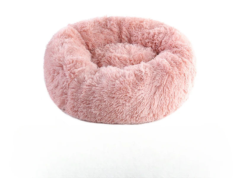 Plush Winter Pet Nest – Warm, Round, Detachable & Washable Bed for Cats and Dogs, Cozy Home Décor for All Seasons
