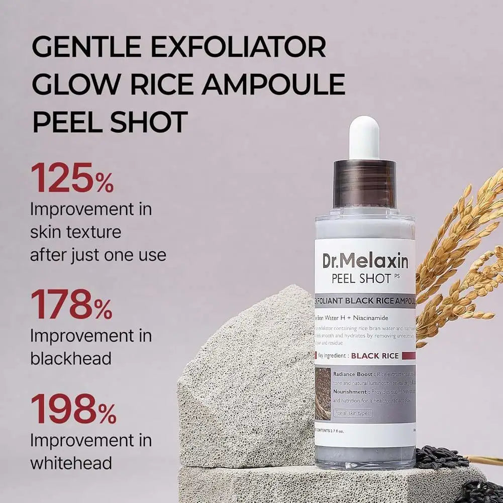 Melaxine White & Black Rice Exfoliating & Moisturizing Serum