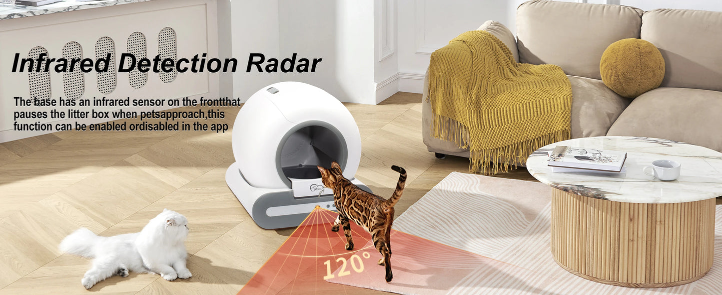Smart Automatic Self-Cleaning Cat Litter Box