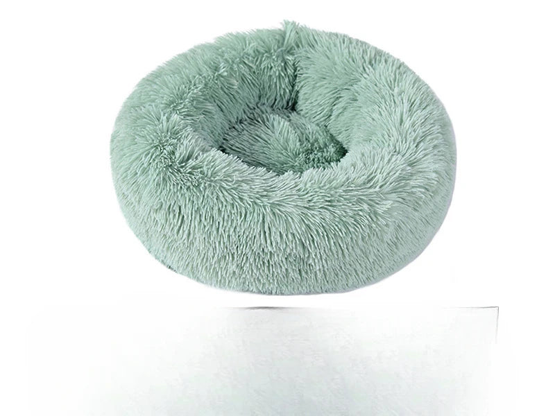 Plush Winter Pet Nest – Warm, Round, Detachable & Washable Bed for Cats and Dogs, Cozy Home Décor for All Seasons