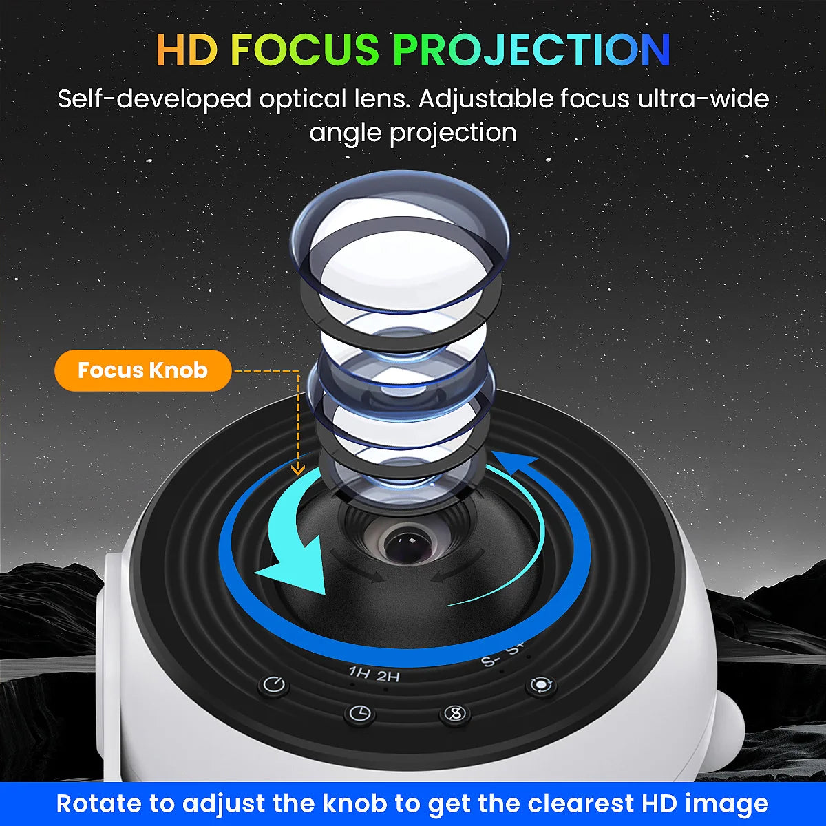 Galaxy Starry Projector Pro Version Larger LED Light,