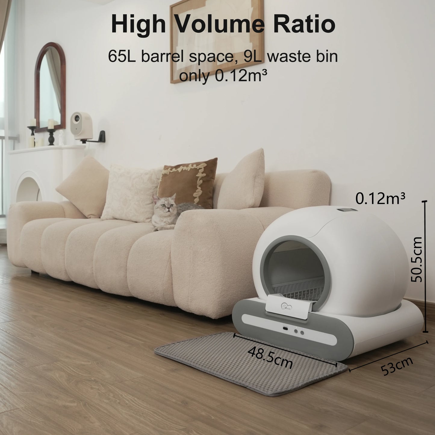 Smart Automatic Self-Cleaning Cat Litter Box