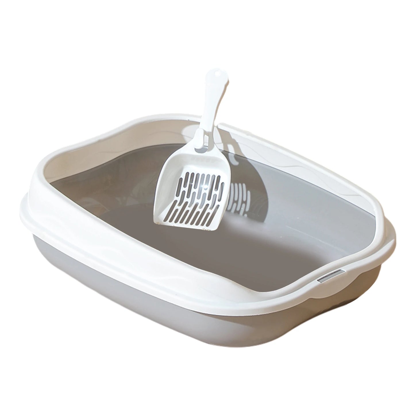Semi-Enclosed Spatter-Proof Cat Litter Box