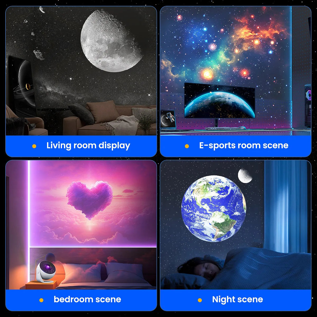 Galaxy Starry Projector Pro Version Larger LED Light,