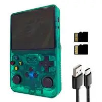 Portable Handheld Game Controller with 3.5" HD Screen, Rechargeable Battery