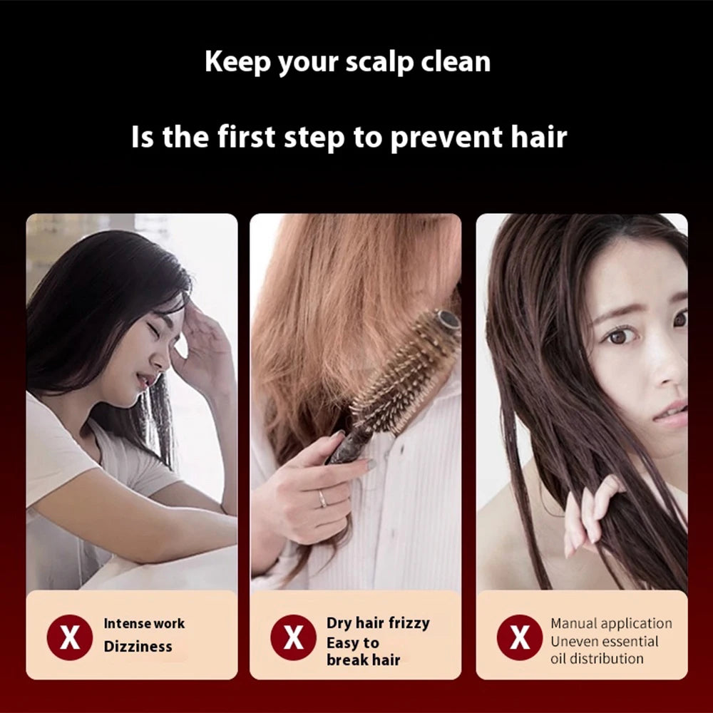 Electric Massage Comb Portable Red Light Laser Comb for Hair Follicle Hair Follicles