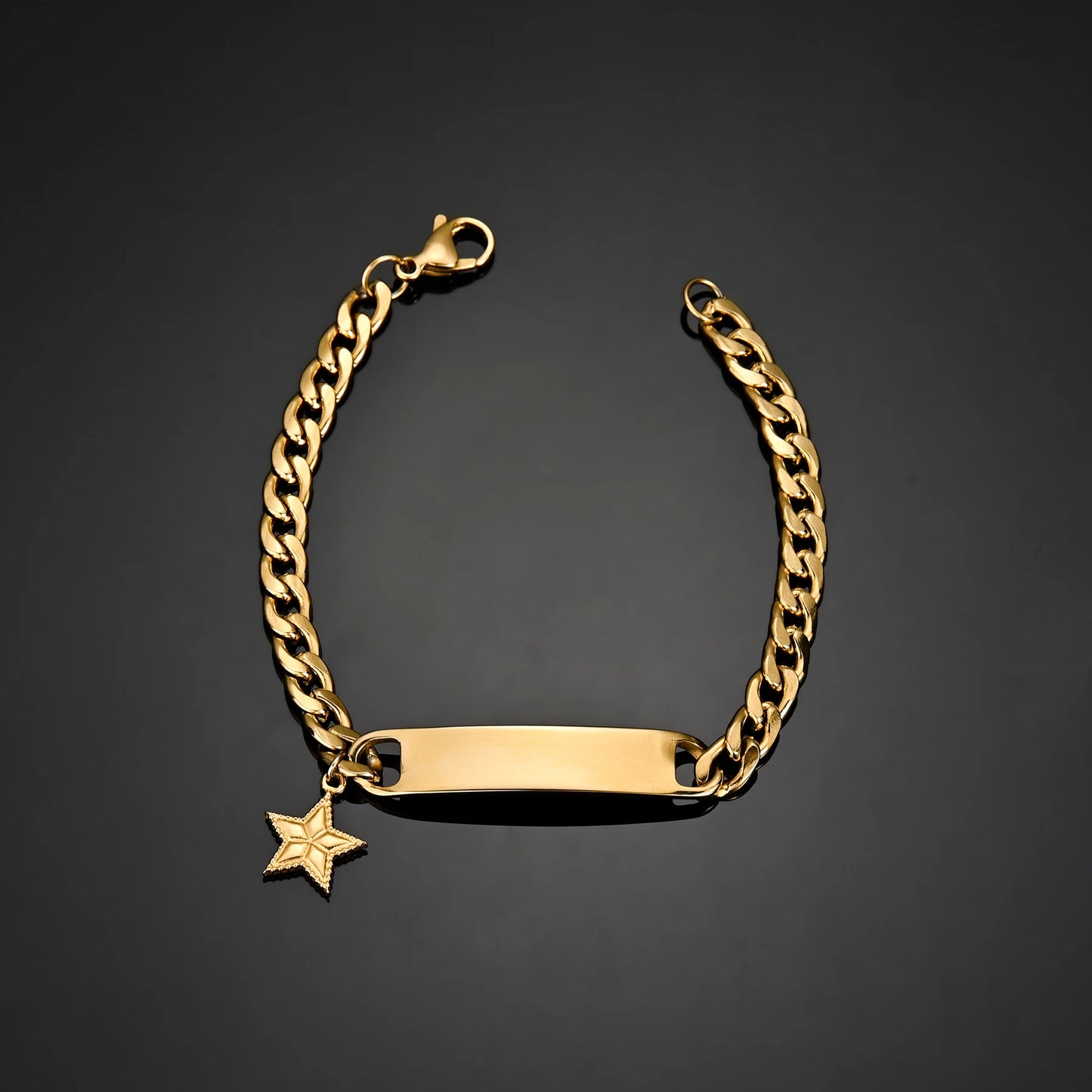 Atoztide Personalized Cross & Heart Bracelet