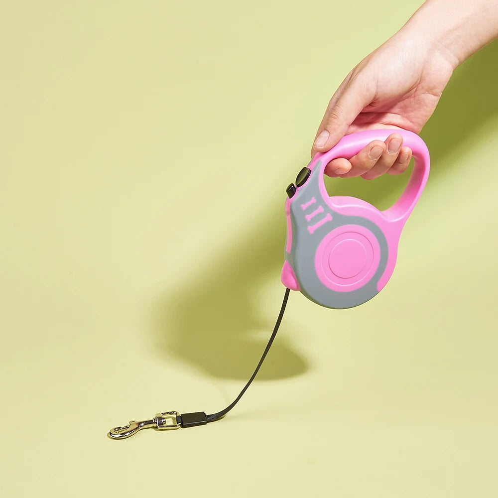3M/5M Durable Retractable Leash for Small Dogs & Cats – Outdoor Travel Use