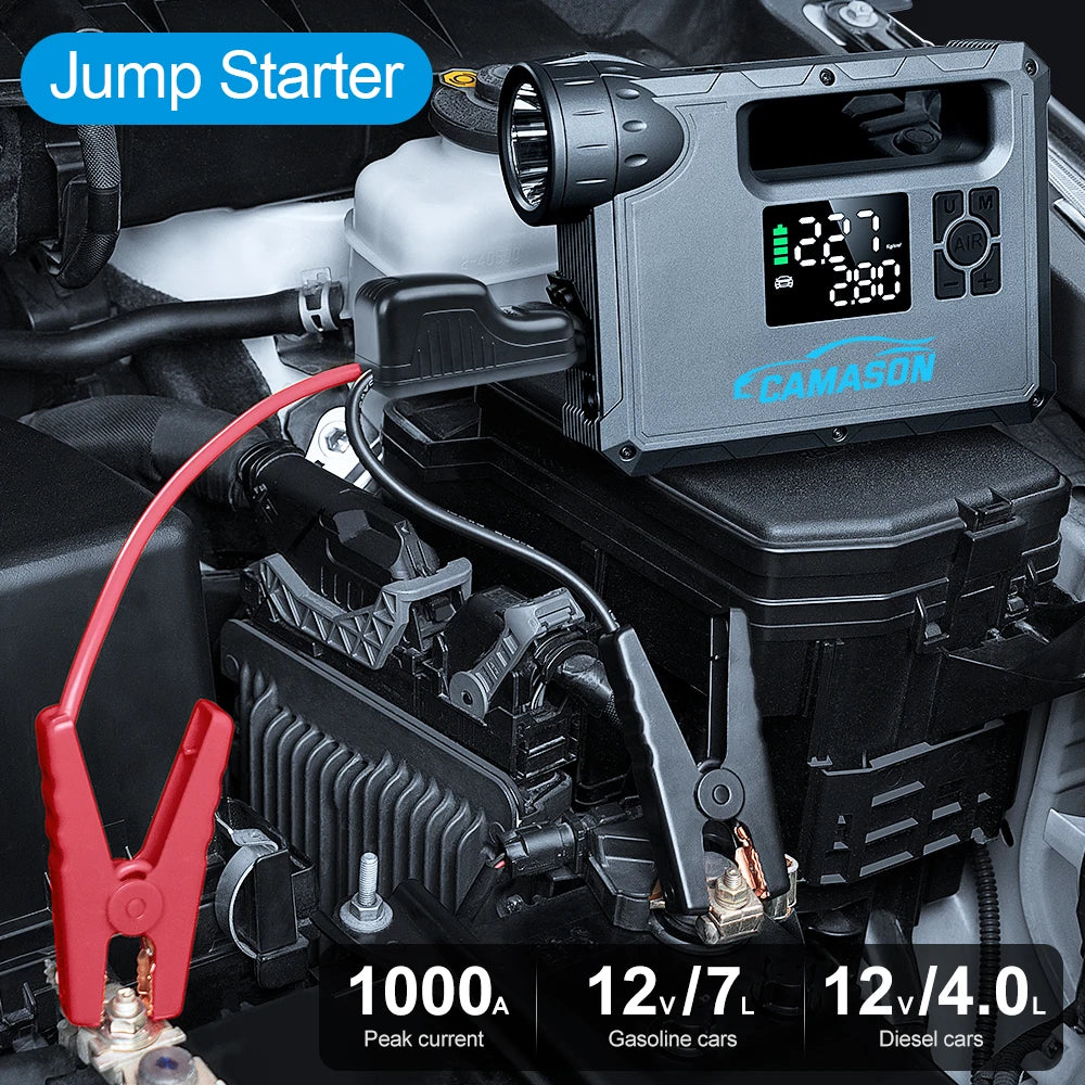 Car Jump Starter  Air Pump  12000-18000mAh Power Bank