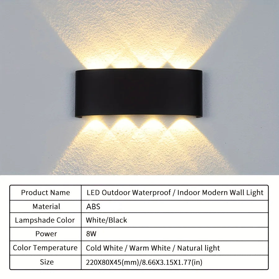 High-Brightness Waterproof LED Wall Light