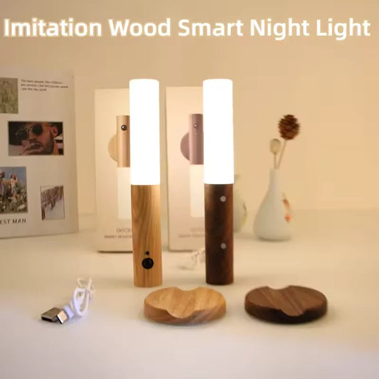 Night Light Magnetic Wall Lamp Kitchen Cabinet Closet Light Home Staircase Bedroom
