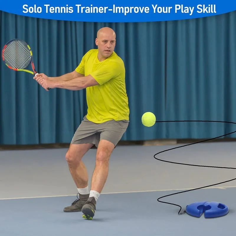 1 Set Tennis Trainer With Tennis Bounce Ball And Practice Ropes