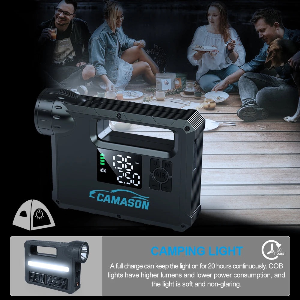 Car Jump Starter  Air Pump  12000-18000mAh Power Bank