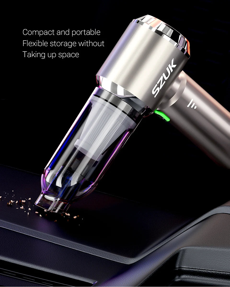 Car Vacuum Cleaner Strong Suction Cleaning Mini Machine Wireless