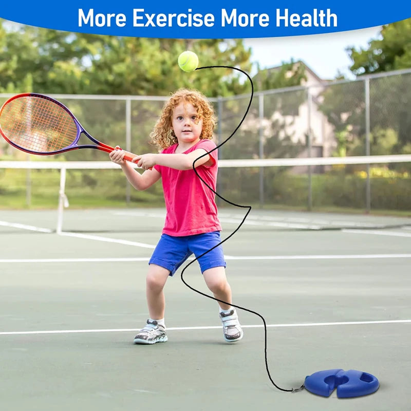 1 Set Tennis Trainer With Tennis Bounce Ball And Practice Ropes